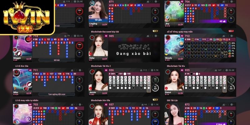 Các trò chơi tiêu biểu trong sảnh live Vivo